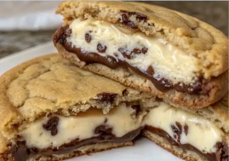 Cheesecake Stuffed Chocolate Chip Cookies