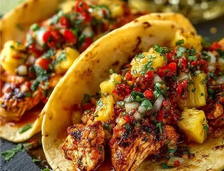 Pineapple Chicken Tacos
